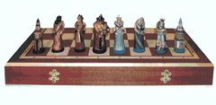 Dřevěné–šachy Čarodejnické šachy FANTAZIE