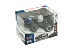 INTEREST RC auto terénní POLICIE 14cm na dálkové ovládaní. Barva černá