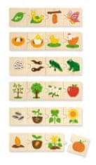 LEBULA Dřevěné puzzle Pěstování zvířat a rostlin od Viga Toys