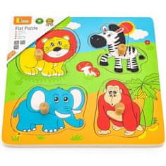 LEBULA Dřevěné puzzle Zoo Zvířátka Puzzle Překvapení Viga Toys
