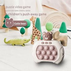 Netscroll Interaktivní senzorická herní konzole pro prsty pro děti, zlepšuje koordinaci a kreativitu, svítící luminescentní tlačítka, hra uvolňuje stres, ideální pro narozeninové dárky, FastFingers