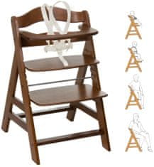 Hauck Židlička Alpha+ 2020 dřevěná, Walnut