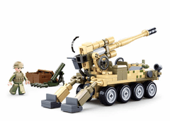 Sluban Army Model Bricks M38-B0751 Mobilní kanón 8x8 s pozemním minometem M38-B0751