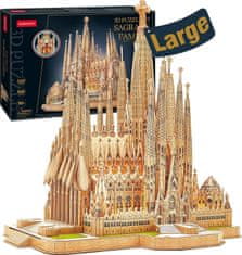 CubicFun Svítící 3D puzzle Sagrada Família 696 dílků
