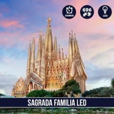 CubicFun Svítící 3D puzzle Sagrada Família 696 dílků